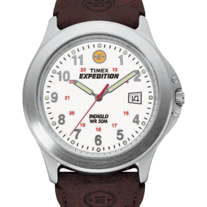 Expedition Metal Field 40mm Leather Strap Watch
