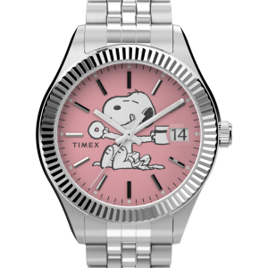 Peanuts&reg; x Timex Legacy 34mm Stainless Steel Bracelet Watch