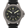 Expedition&reg; Field Post Titanium Automatic 41mm Eco-Friendly Leather Strap Watch