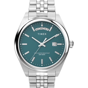 Timex Legacy Day and Date 41mm Stainless Steel Bracelet Watch