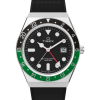 Q Timex&reg;&nbsp;GMT 38mm Synthetic Rubber Strap Watch