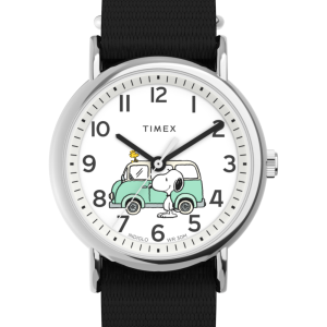 Peanuts&reg; x Timex Van 38mm Fabric Strap Watch