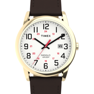 Easy Reader&reg; Classic 38mm Leather Strap Watch