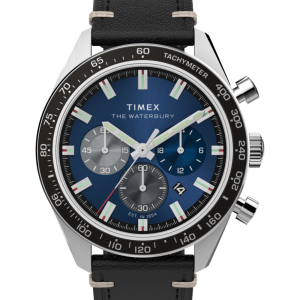 Waterbury Traditional Chronograph 41mm Leather Strap Watch
