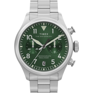 Waterbury Ace Chronograph 41mm Stainless Steel Bracelet Watch