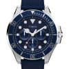 Harborside Coast Multifunction 43mm Synthetic Rubber Strap Watch
