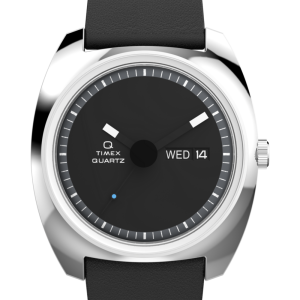 Q Timex&reg; 1975 Enigma 37mm Leather Strap Watch