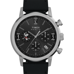 Peanuts&reg; x Timex Marlin&reg; Chronograph Joe Cool 40mm Leather Strap Watch