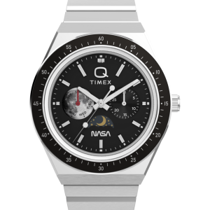 Q Timex NASA 40mm Stainless Steel Bracelet Watch