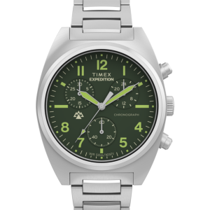 Expedition&reg; Capstone Chronograph 41mm Stainless Steel Bracelet Watch