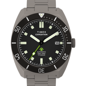 Expedition&reg; Pioneer Titanium Automatic 41mm Bracelet Watch