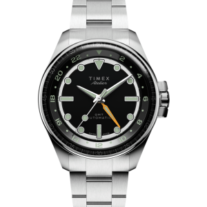 Timex Atelier GMT24 M1a 40mm Swiss Made Automatic Stainless Steel Bracelet