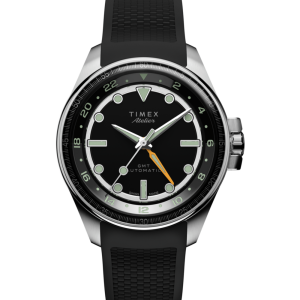 Timex Atelier GMT24 M1a 40mm Swiss Made Automatic NBR Synthetic Rubber Strap